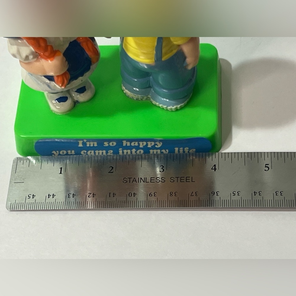 Vintage 1971 Berries Im So Happy You Came Into My Life Couple Figurine MCM - Picture 11 of 12